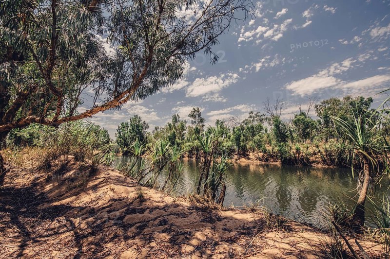 River and other waters in the outback in the north of Australia