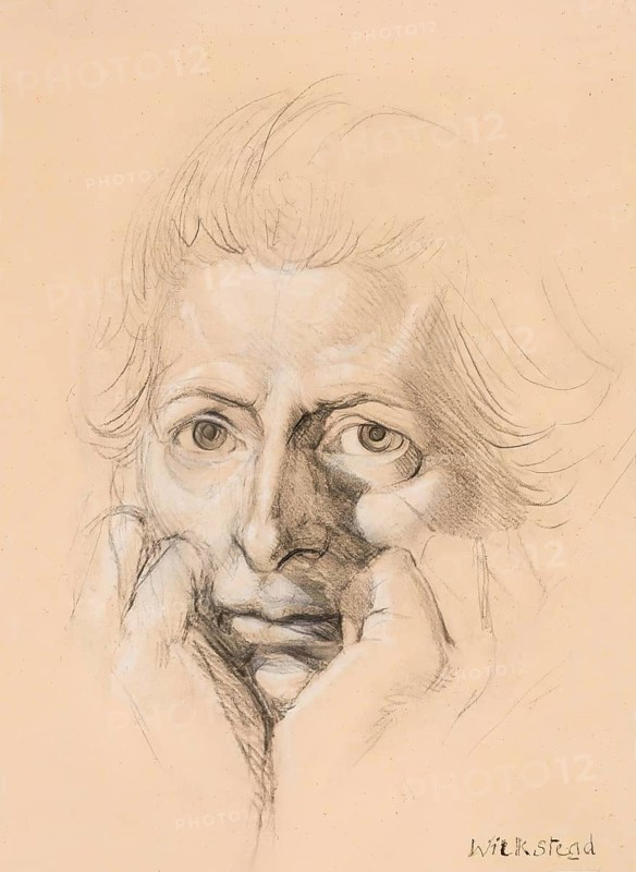 Henry Fuseli or Johann Heinrich Füssli, 1741 – 1825, Swiss painter, draughtsman and writer, digitally edited after a self portrait