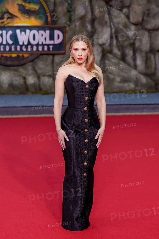 Scarlett Johansson at the German premiere of the adventure film Jurassic World, the rebirth at Berlin's Zoo Palast on 18 June 2025