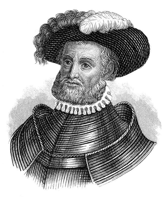 Portait of Georg von Frundsberg or Fronsberg or Freundsberg, 1473 - 1528, a southern German soldier and a mercenary leader serving the Imperial Habsburgs, Portrait von Georg von Frundsberg oder Fronsberg oder Freundsberg, 1473 - 1528, ein süddeutscher Soldat und Landsknechtsführer in kaiserlich-habsburgischen Diensten
