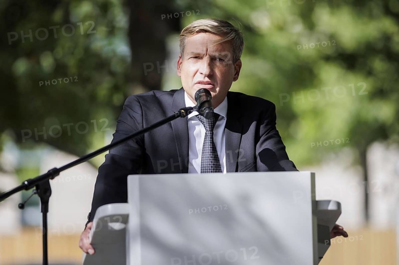 Uwe Neumaerker, Director of the Foundation Memorial to the Murdered Jews of Europe, recorded during a commemorative event on the anniversary of the German invasion of Poland in Berlin, 1 September 2024