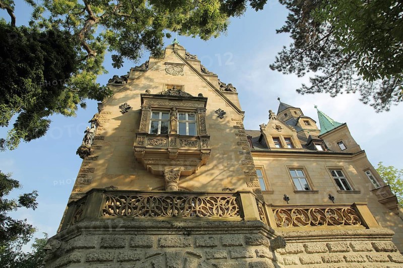 Neo-Gothic Liebieghaus built in 1896, art museum, Museumsufer, Schaumainkai, Sachsenhausen, Frankfurt am Main, Hesse, Germany