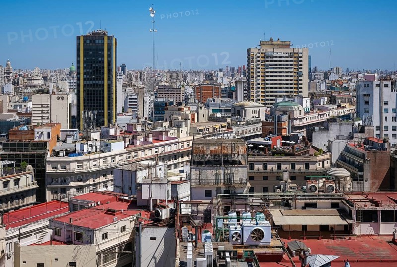 Buenos Aires, Argentina, view from the Mirador Guemes Gallery in the pedestrian zone Florida in the city centre not far from the Plaza de Mayo
