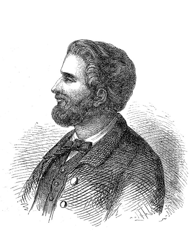 Friedrich Wilhelm Ludwig Leichhardt, 23 October 1813, 1848, a German explorer, zoologist, botanist and geologist, Historical, digital reproduction of an original from the 19th century