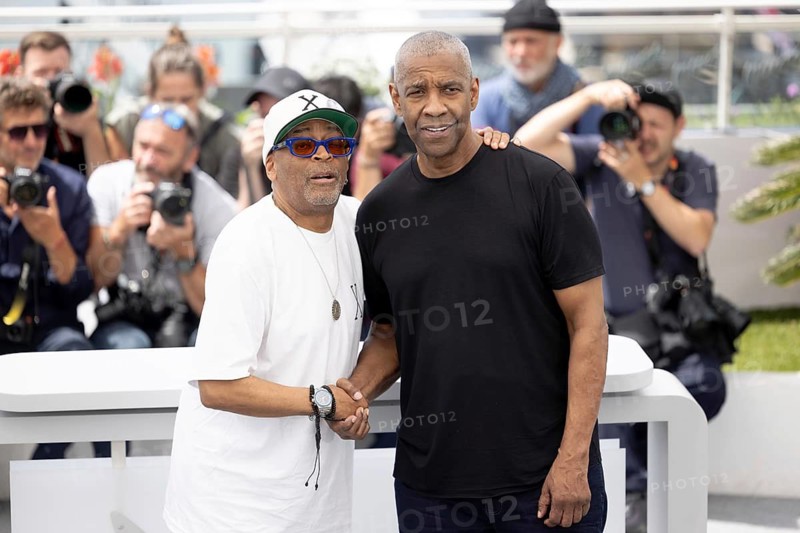 Cannes, France - 19.5.2024: Spike Lee and Denzel Washington during the photocall for - Highest 2 Lowest - during the 78th Cannes International Film Festival. The film festival will take place from 13 to 24 May 2025