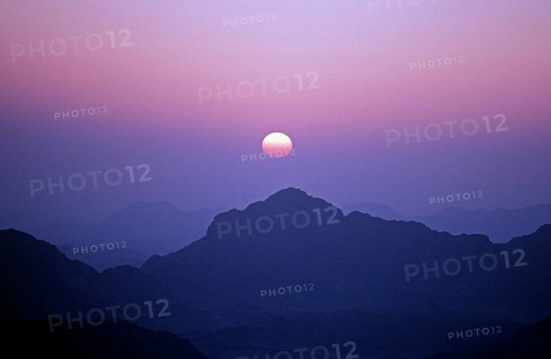 Sunrise, Mount Sinai, Mount Moses, Sinai Peninsula, Egypt, September 1989, vintage, retro, old, historical