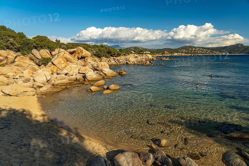 Rocks on Cala di Riccu beach near Tizzano, Sartene, Corsica, France