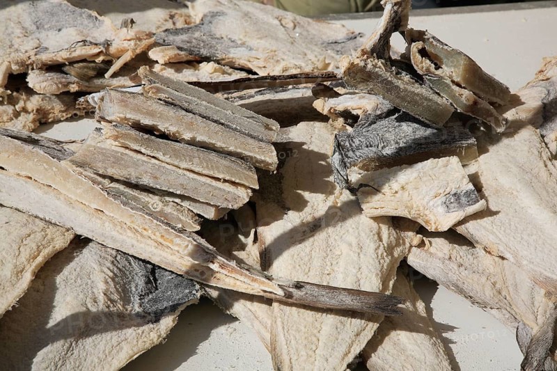 Dried stockfish, cod, bacalhau, Portugal