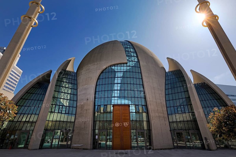 DITIB Central Mosque Cologne, Architects Gottfried and Paul Böhm, Cologne, Rhineland, North Rhine-Westphalia, Germany