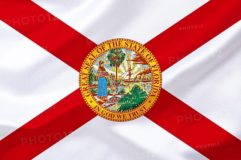 The flag of Florida, USA, Studio