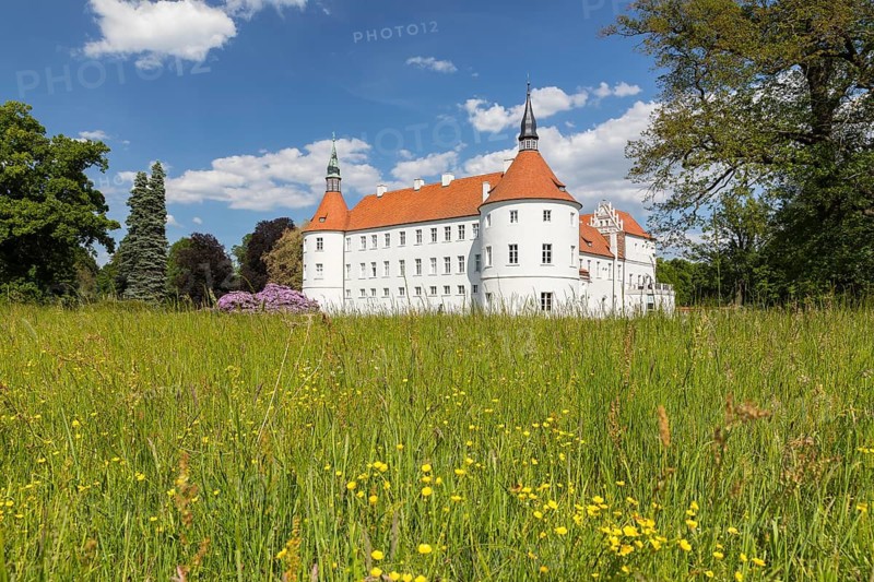Fürstlich Drehna moated castle, Luckau, Brandenburg, Germany