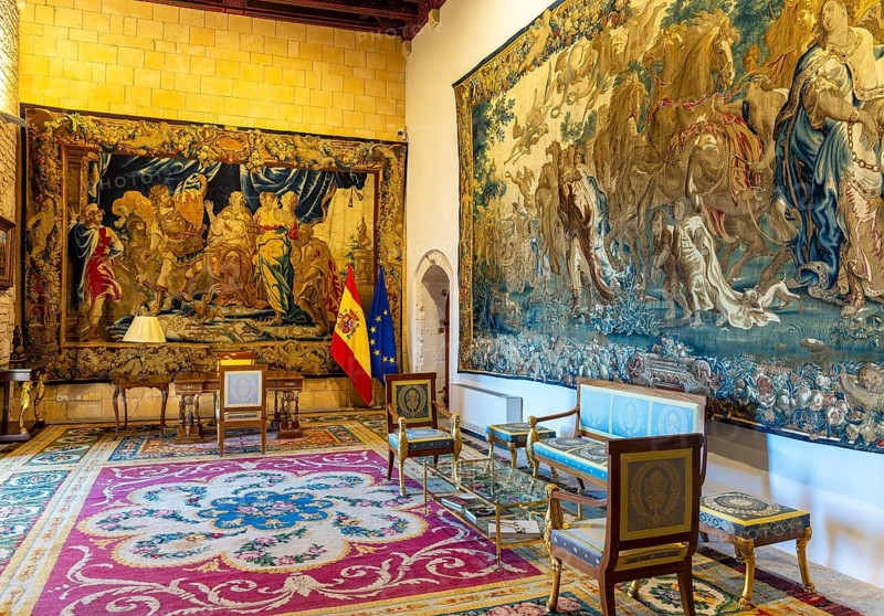 Interior design, Royal Palace Alumdaina, Palma de Majorca, Spain