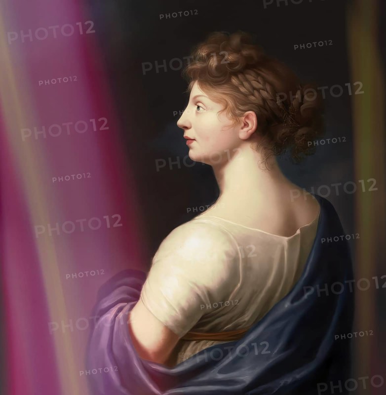 Louise of Mecklenburg-Strelitz, Luise Herzogin zu Mecklenburg - Strelitz, Luise Auguste Wilhelmine Amalie Herzogin zu Mecklenburg, Königin Luise, 1776 – 1810, Queen of Prussia, digitally edited after a painting by Johann Heinrich Schröder