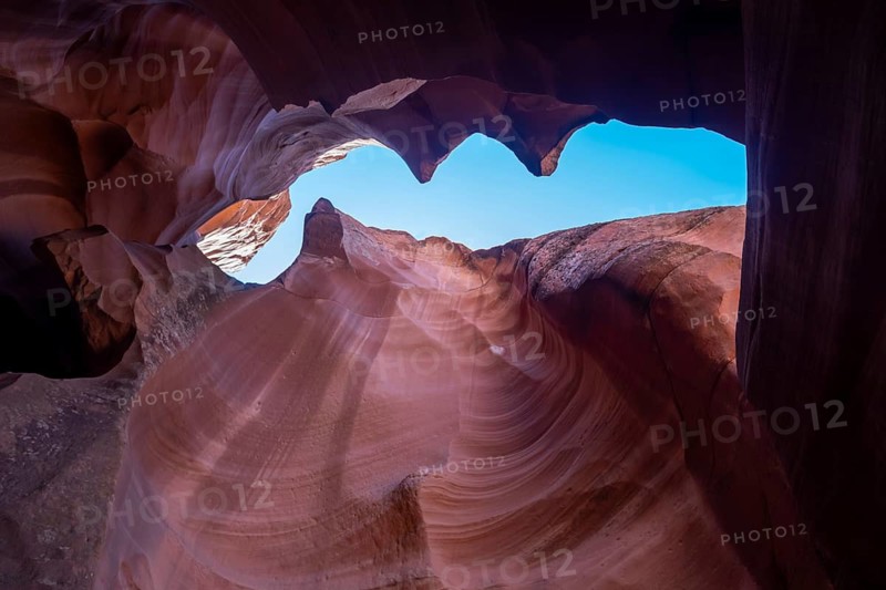 Page, Arizona - Upper Antelope Canyon, one of several scenic slot canyons on the Navajo Nation