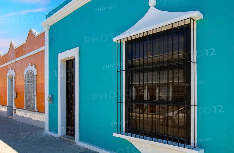 Mexico, Avenue Paseo Montejo in Merida with museums, restaurants, monuments and tourist attractions
