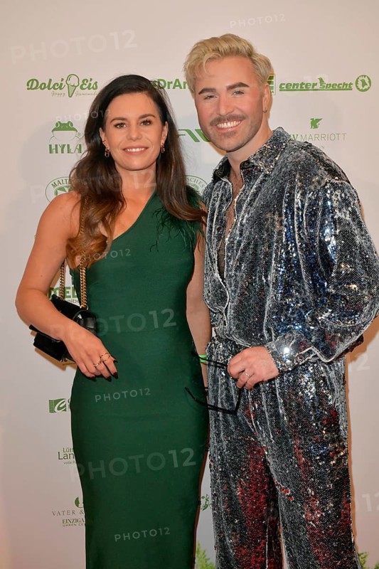 Angelique Geray, Daniel Johnson at the 8th jungle party for the start of the RTL show Ich bin ein Star - Get me out of here! at the JW Marriott Hotel, Berlin, 23.01.2026