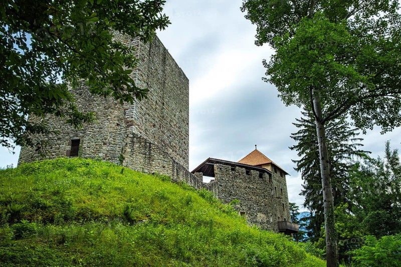 Goyen Castle, also known as Goyen Palace, above Merano in the municipality of Scena, South Tyrol, Italy