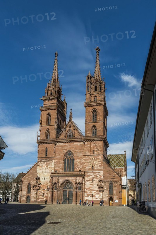 Basel Minster, Basel, Canton of Basel-Stadt, Switzerland