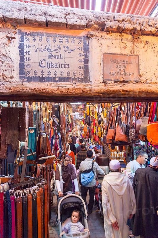 In the souk of Marrakech, Morocco