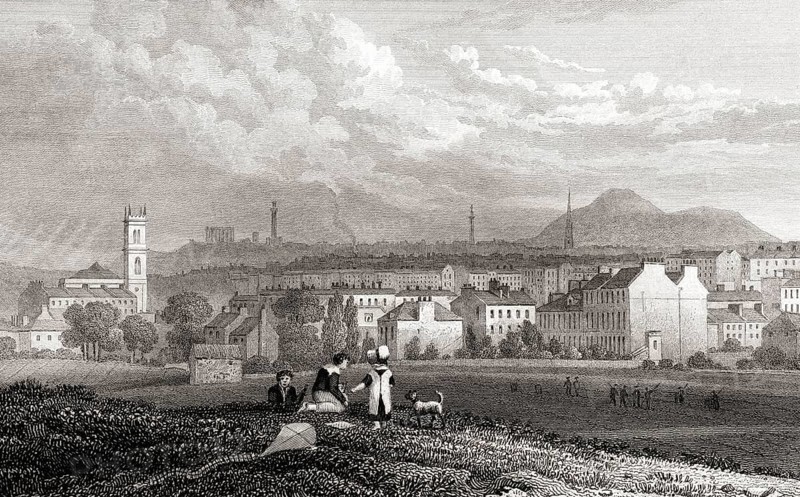 Part of the New Town, from the North West, Edinburgh, Scotland, 19th century, from Modern Athens by Th. H. Shepherd