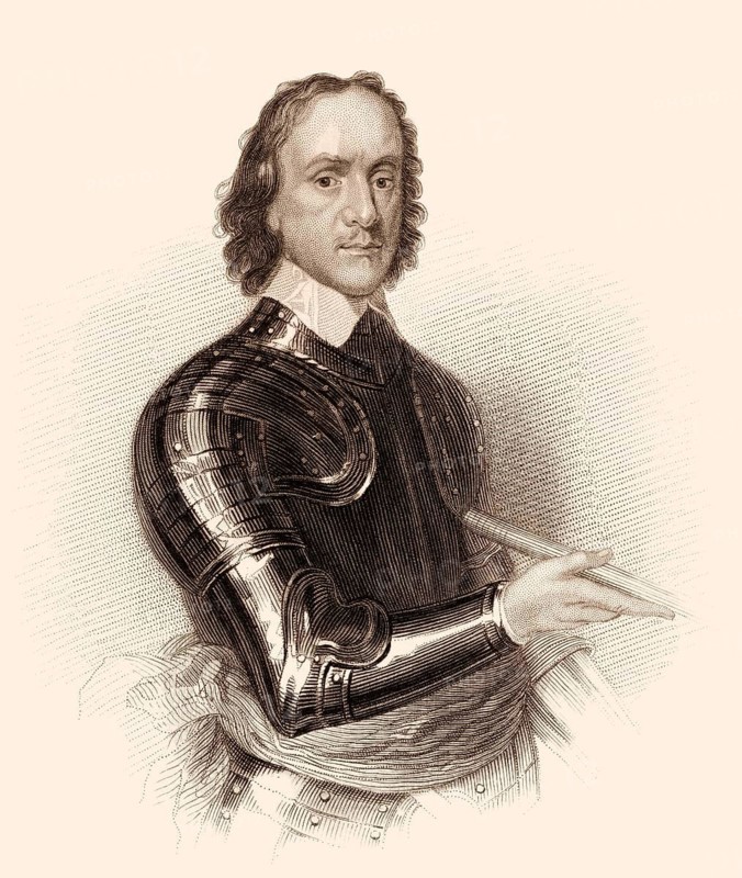 Oliver Cromwell, 1599-1658, Lordprotektor von England, Schottland und Irland, Befehlshaber der Parlamentsarmee
