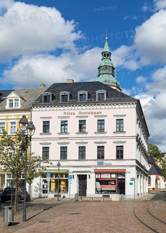 Altes Amtshaus am Obermarkt, Döbeln, Saxony, Germany