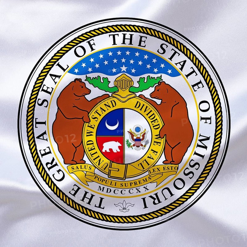 USA, The coat of arms of Missouri, state of the