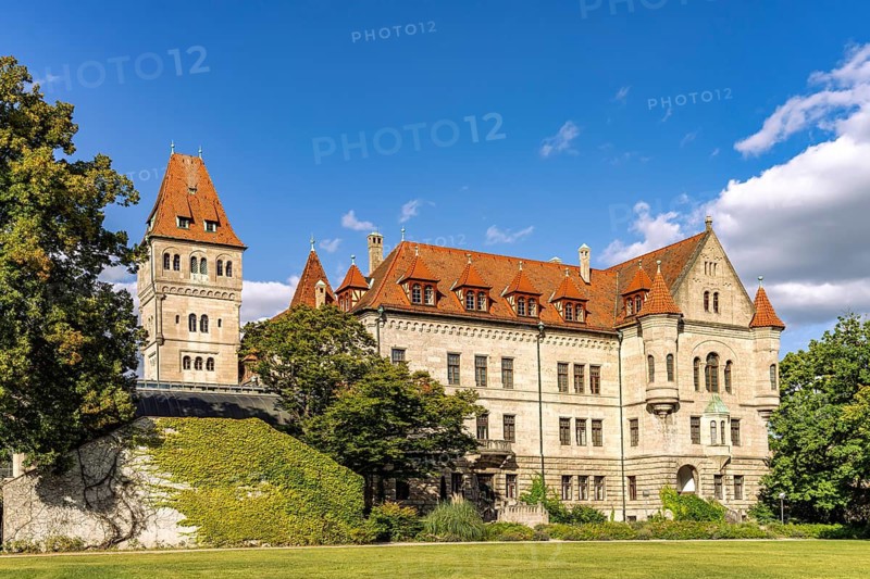 The Faber Castle or Faber-Castell Castle in Stein, Middle Franconia, Bavaria, Germany
