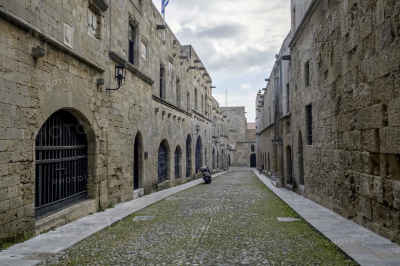 Ippoton, Street of the Knights, Old town, Rhodes, Greece