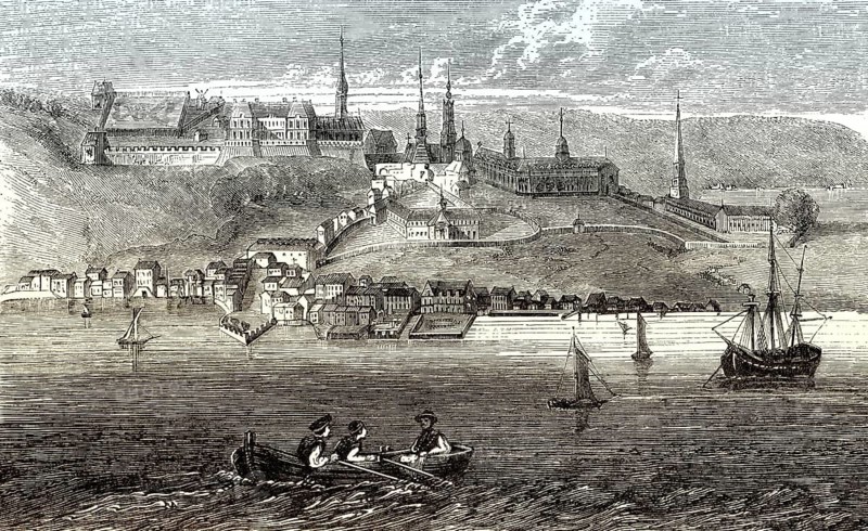 Old view of Quebec, Canada, 19th century