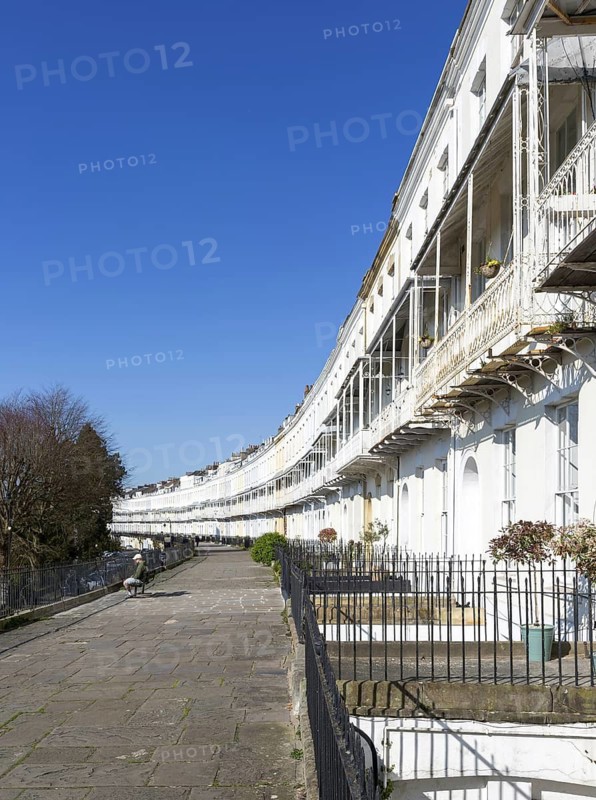 Georgian houses in Royal York Crescent, Clifton, Bristol, England, UK completed 1820 architect probably probably William Paty