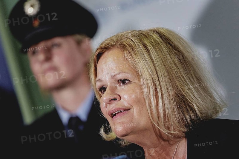 Nancy Faeser (SPD), Federal Minister of the Interior and Home Affairs, in a press statement on the occasion of the opening of the Federal Police's first 'Violence against Women' contact point at Ostbahnhof in Berlin, 15/08/2024