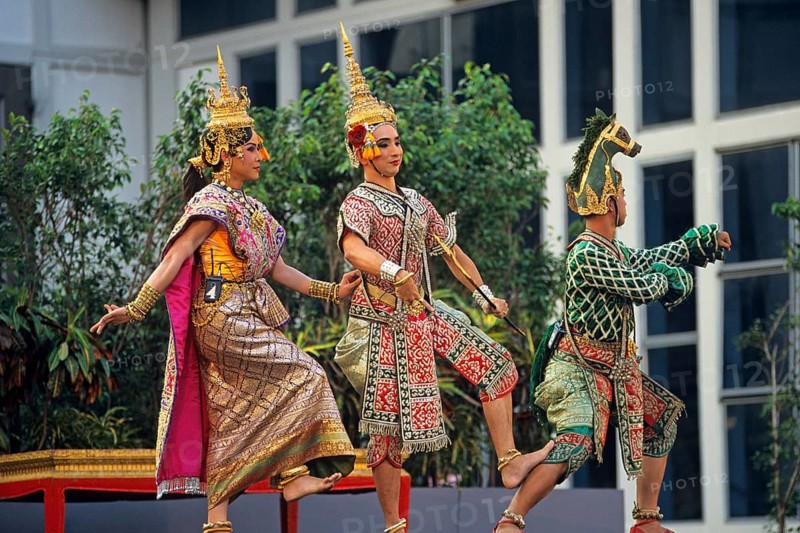 Thai drama performance, Bangkok, Thailand, December 2002, vintage, retro, old, historical