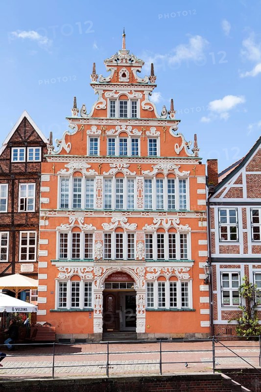 The Mayor Hintze House at the Old Hanse Harbor, Stade, Lower Saxony, Germany