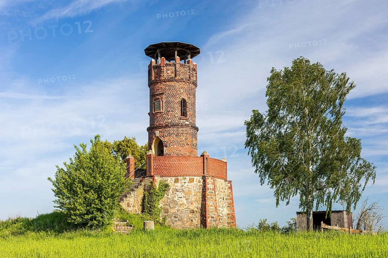 Observation tower in Pyrna, Wurzen, Saxony, Germany
