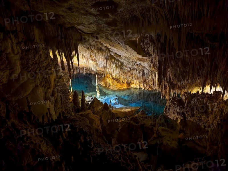 Caves of Drach, Coves del Drac, Porto Christo, Majorca, Balearic Islands, Spain, Mediterranean Sea