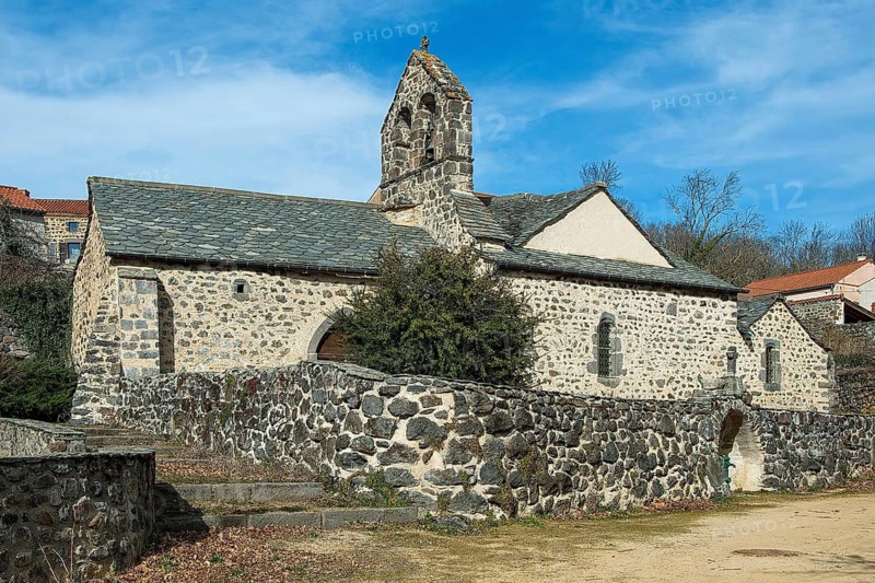 Ternant-les-Eaux. St. Mary's Church. Puy de Dome. Auvergne-Rhone-Alpes. France