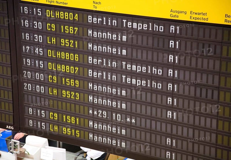 Tempelhof Airport, two days in front of the closure of flight operations, Berlin, 28 October 2008, Berlin, Berlin, Germany