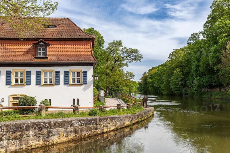 Walkmühle am Linken Regnitzarm, Bamberg, Bavaria, Germany
