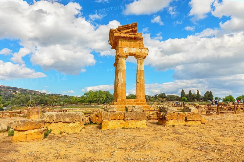 Temple of Castor and Pollux, Valley of Temples, Agrigento, Sicily, Italy