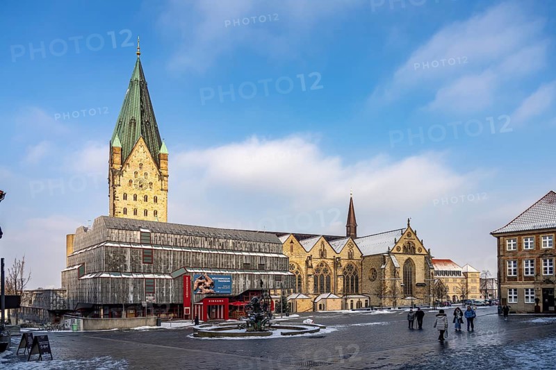 Paderborn Cathedral and the Diocesan Museum, Paderborn, North Rhine-Westphalia, Germany