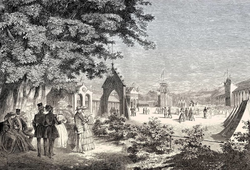 Schützenfest, marksmen's festival, Bern, Switzerland, 1857