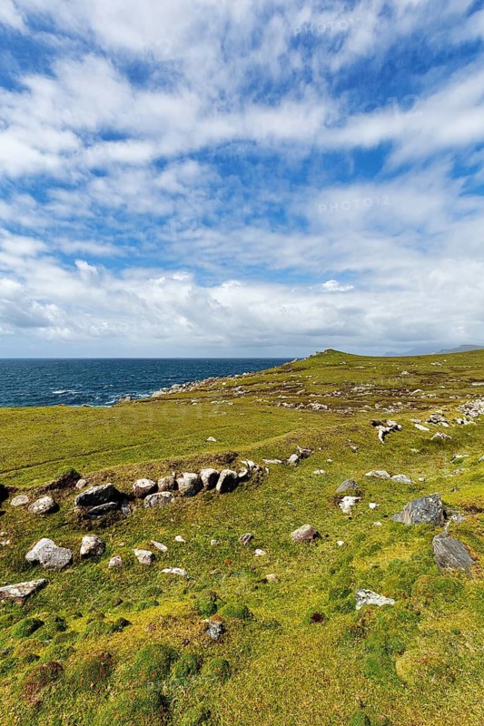 Panoramic Atlantic Drive, coastline, southern Achill Island, Mayo, Wild Atlantic Way, Atlantic Ocean, Ireland