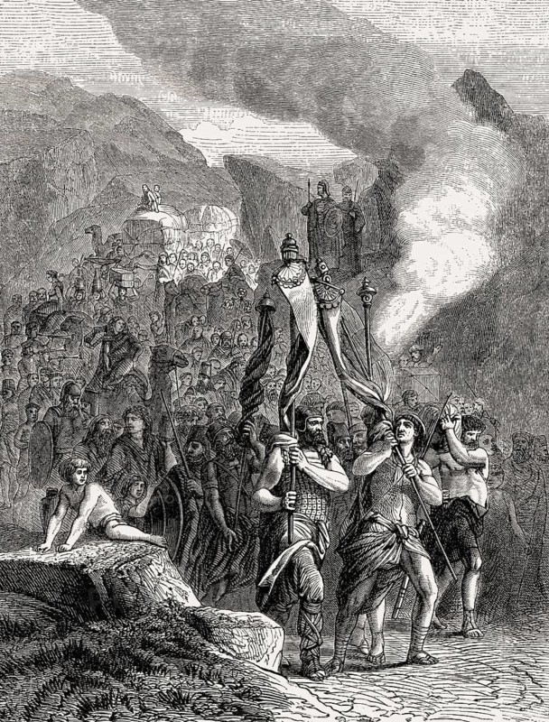 Joshua and the Israelites on the way to the Promised Land, Book of Joshua, Old Testament