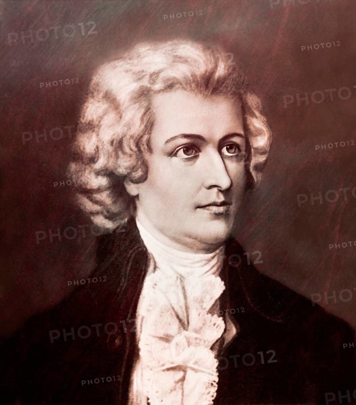 Wolfgang Amadeus Mozart, 1756, 1791, a composer of the First Viennese School, digitally edited