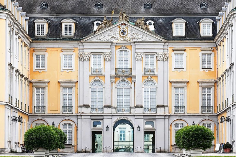 Augustusburg Castle also known as Brühl Castle, east façade, Brühl, North Rhine-Westphalia, Germany
