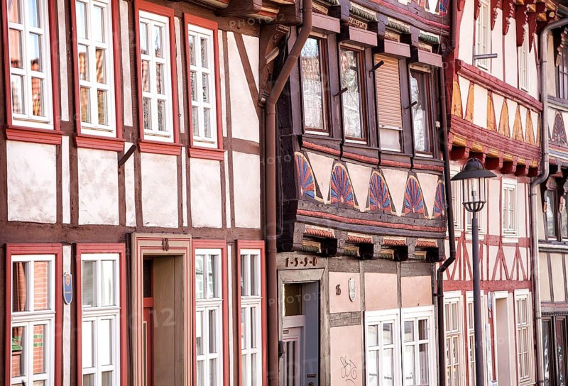 Half-timbered houses, Hinterstraße, Duderstadt, Lower Saxony, Germany