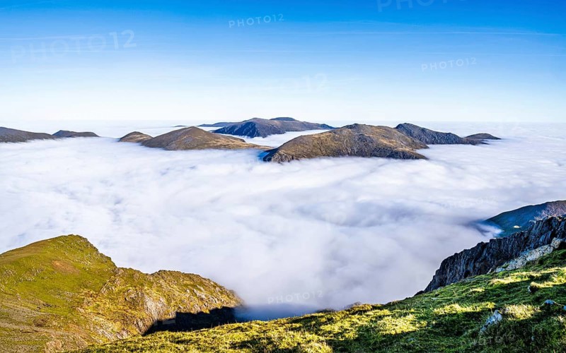 Snowdon Massif, Snowdon Range, Snowdonia, North Wales, UK