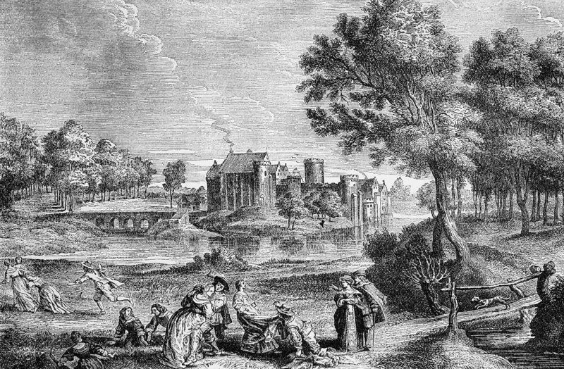 Elewijt Castle, also known as Chateau De Steene in Elewijt, Belgium, was owned by Pieter Paul Rubens from 1635 until his death in 1640. Rubens was a Flemish Baroque painter, digital reproduction of a historical model