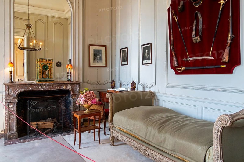 Antechamber at Château de Bel?il, Baroque castle in Beloeil and residence of the princes of Ligne, province of Hainaut, Wallonia, Belgium